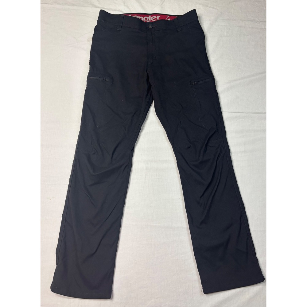 Wrangler Outdoor Series‎ Mens Black Cargo Pants 32x30 Nylon Stretch 10NW788NB